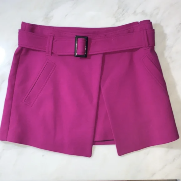 Magenta Mini Skirts